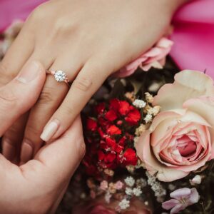 Happy wedding anniversary ring bridal ring